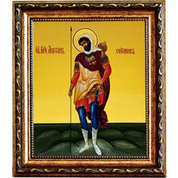 Лонгин Сотник Каппадокийский. Икона на холсте.