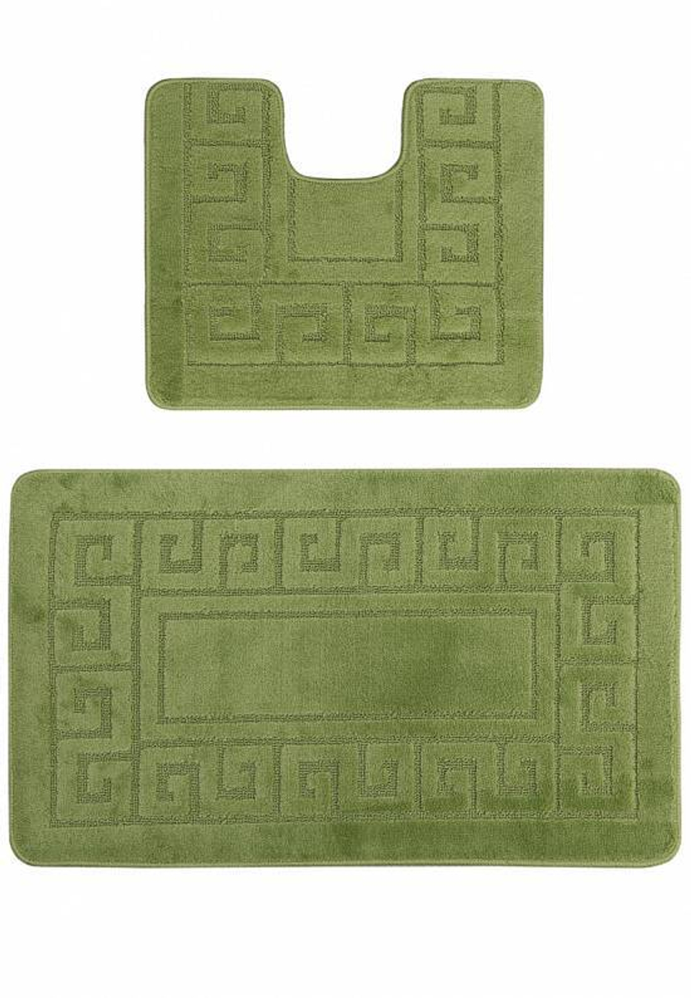 Комплект ковриков для ванной Confetti Bath Maximus Ethnic 2510 Green BQ (60*100; 50*60)