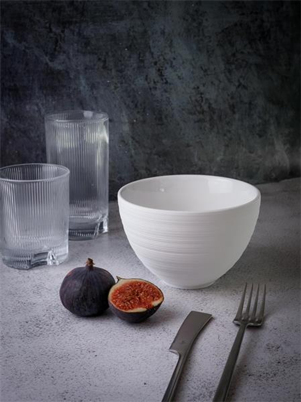 Салатник 700 мл, d 14 см h 9,5 см, фарфор, Linea