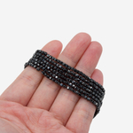 Фианиты, оттенок "Noir", 2,3мм, кубик, микроогранка