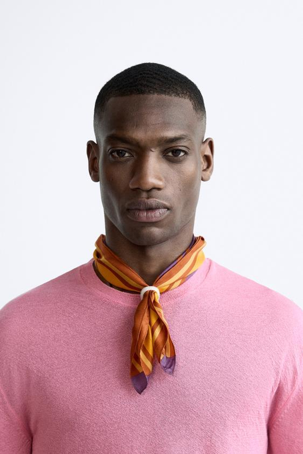 ZARA БАНДАНА ИЗ 100% ШЕЛКА X CASA JOSEPHINE, ОРАНЖЕВЫЙ