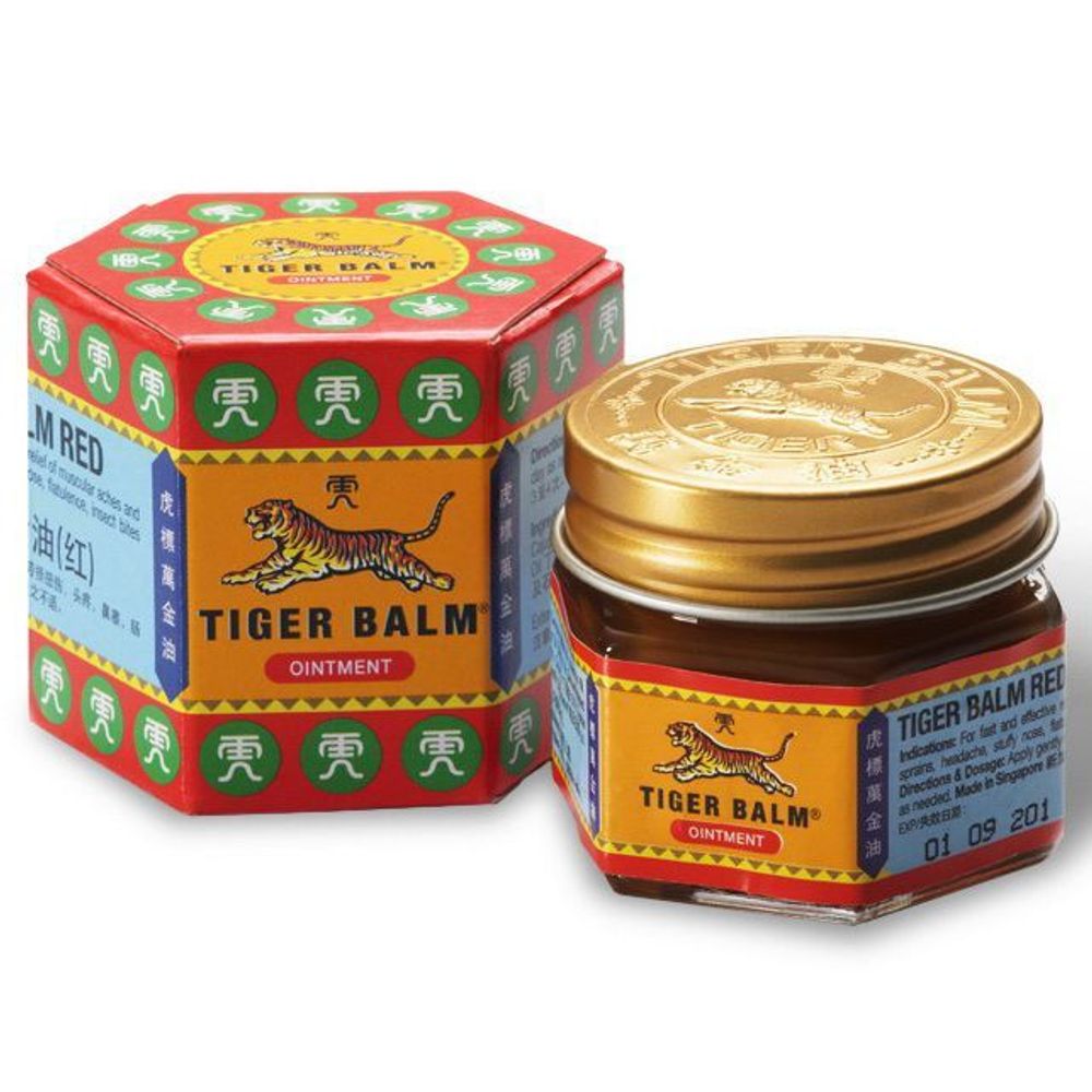 Красный Тигровый бальзам из Таиланда Tiger Balm Red Ointment