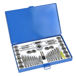 Набор метчиков и плашек 40 предметов М3-М12 метрическая резьба Car-Tool CT-W040