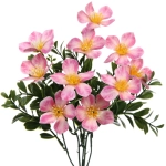 Искусственные цветы «Волшебство лета» 30см Лютики 10 цветков розовые