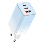 Зарядное устройство Baseus GaN3 Pro Fast Charger 2C+U 65W - Cloud Blue