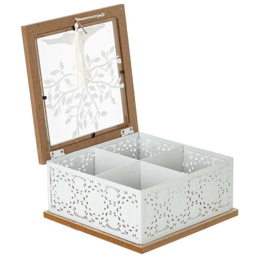 GAEM Шкатулка для чайных пакетиков, L18,5 W18,5 H9 см