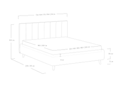 Кровать Alma (90x190)