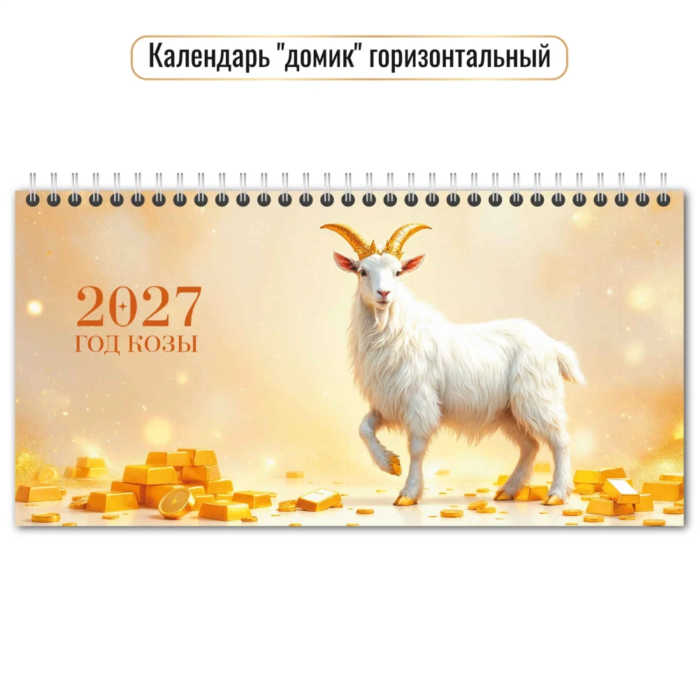Календарь-домик горизонтальный 2027 символ года