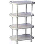 Полка овальная (4 секции) Мраморный 0,827,307х0,492м