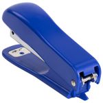 Степлер №10 STAFF "Basic", до 12 листов, с антистеплером, синий, 228738