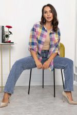 Рубашка Аланта НЬЮ (желто-розовая) Б14037-18М LT Collection