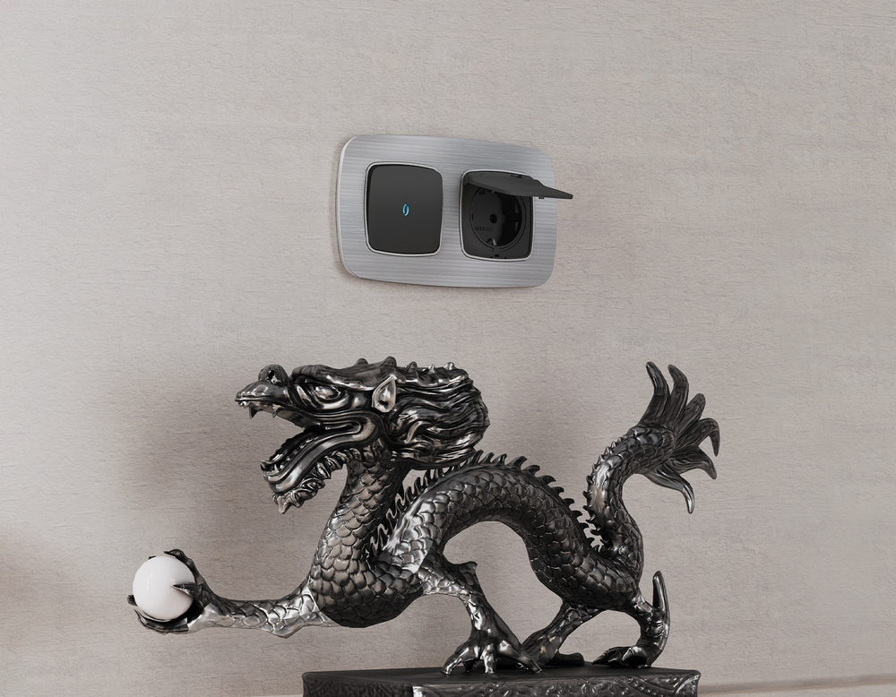 OF580104 Рамка OMEGA Radian (Серебро Металл шлифованный) 4-ая