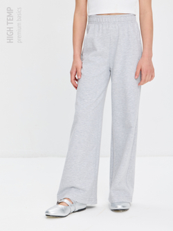 Брюки палаццо из футера