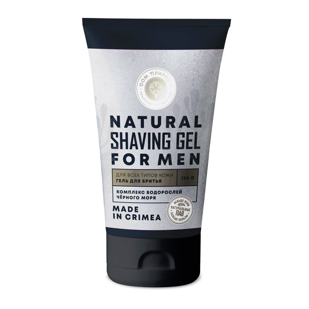 Гель для бритья, с комплексом водорослей Черного моря Для всех типов кожи, 130 г (4,67 б)
