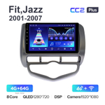 Teyes CC2 Plus 9"для Honda Fit, Jazz 2001-2007