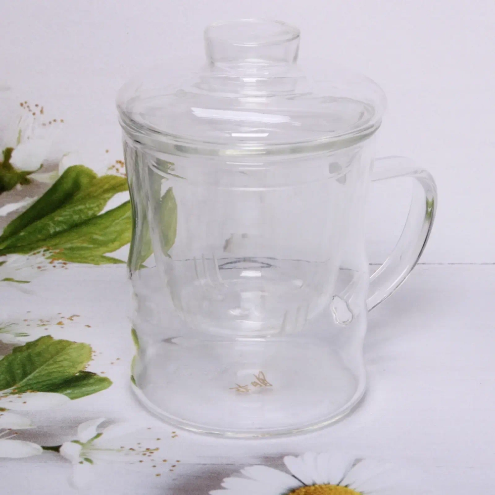 Кружка заварочная со стеклянным ситом 350мл «Хай-Тек»