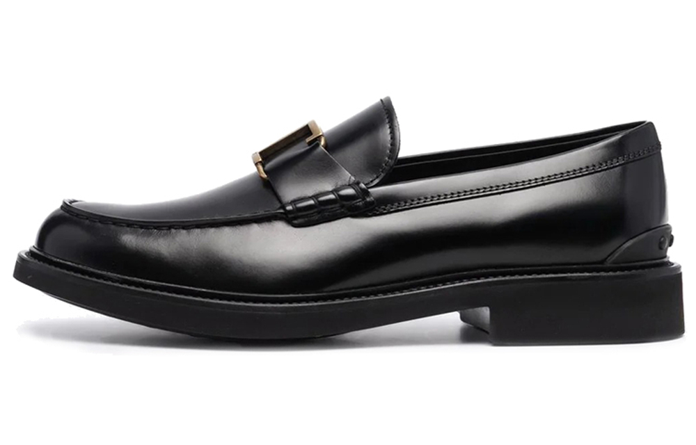 TOD"S T Timeless Logo Plaque Loafers