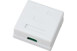 Комбинированная внешняя розетка REXANT RJ-45(8P-8C) + RJ-11(6P-4C), UTP 03-0120