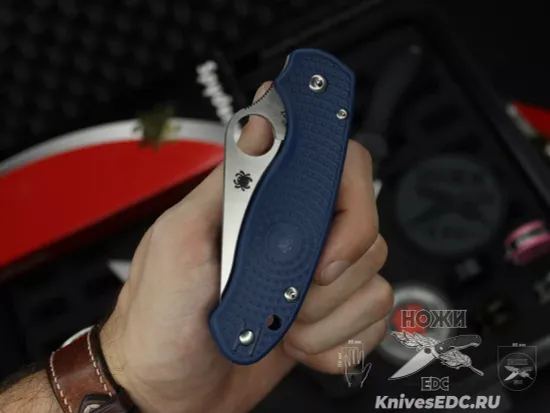 Нож складной Spyderco Para 3 223PCBL c клинком из стали CPM-SPY27, рукоять FRN