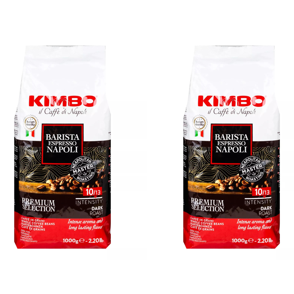 Кофе в зернах Kimbo Barista Espresso Napoli, 1 кг (Кимбо) х 2 шт