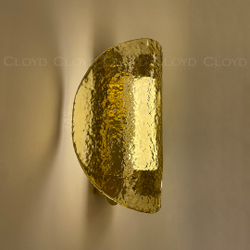 Бра Cloyd CARUDO W1 / золото - янтарн. стекло (арт.20370)