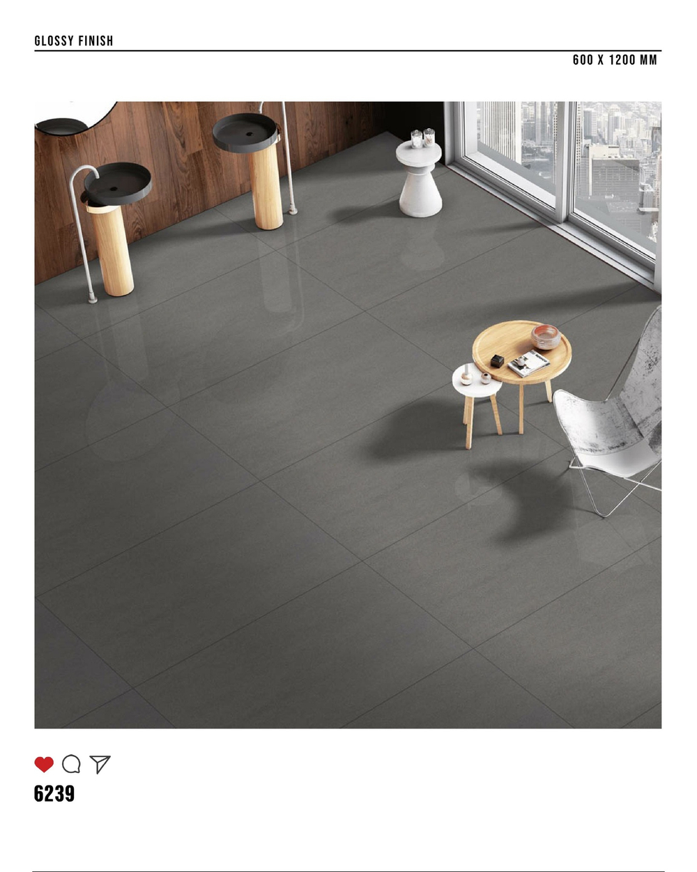 Керамогранит glossy №3 60х120, 6239