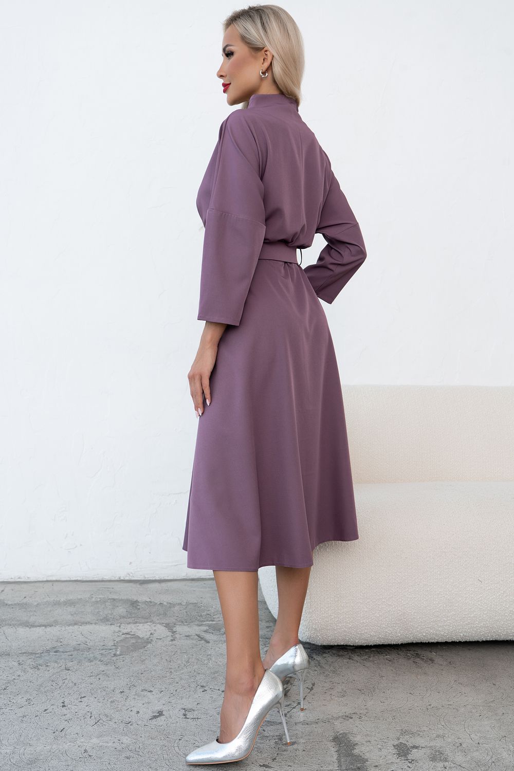 Платье Турин (сливовый)-46р-р Р11-1222 Nikol