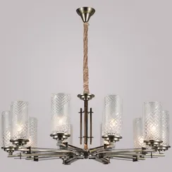 Люстра потолочная ILLUMICO E14  IL8682-10P-10 BR