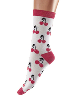 Набор из 2 пар носков Bamboo Socks - с вишенками и в горошек (Размер: S-M-L) (Цвет: разноцветный)