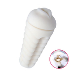 Мастурбатор-ротик в золотистой колбе с крышечкой (Цвет: золотистый)