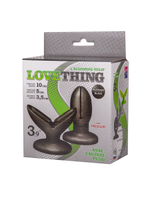 Анально-вагинальный плаг A Blooming tulip - 11 см. (Цвет: черный)