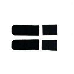 Застежка тканевая, 20 мм, 3*1, черная