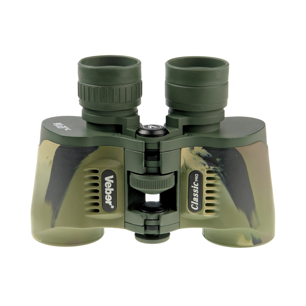 Бинокль Veber Classic PRO 7x32 VR камуфлированный - Porro призмы из стекла Bak-4