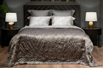 Кровать Garda Decor Милано Базовая (Milano Basic) c подъем.мех.велюр серый Colt1003 173*220*125