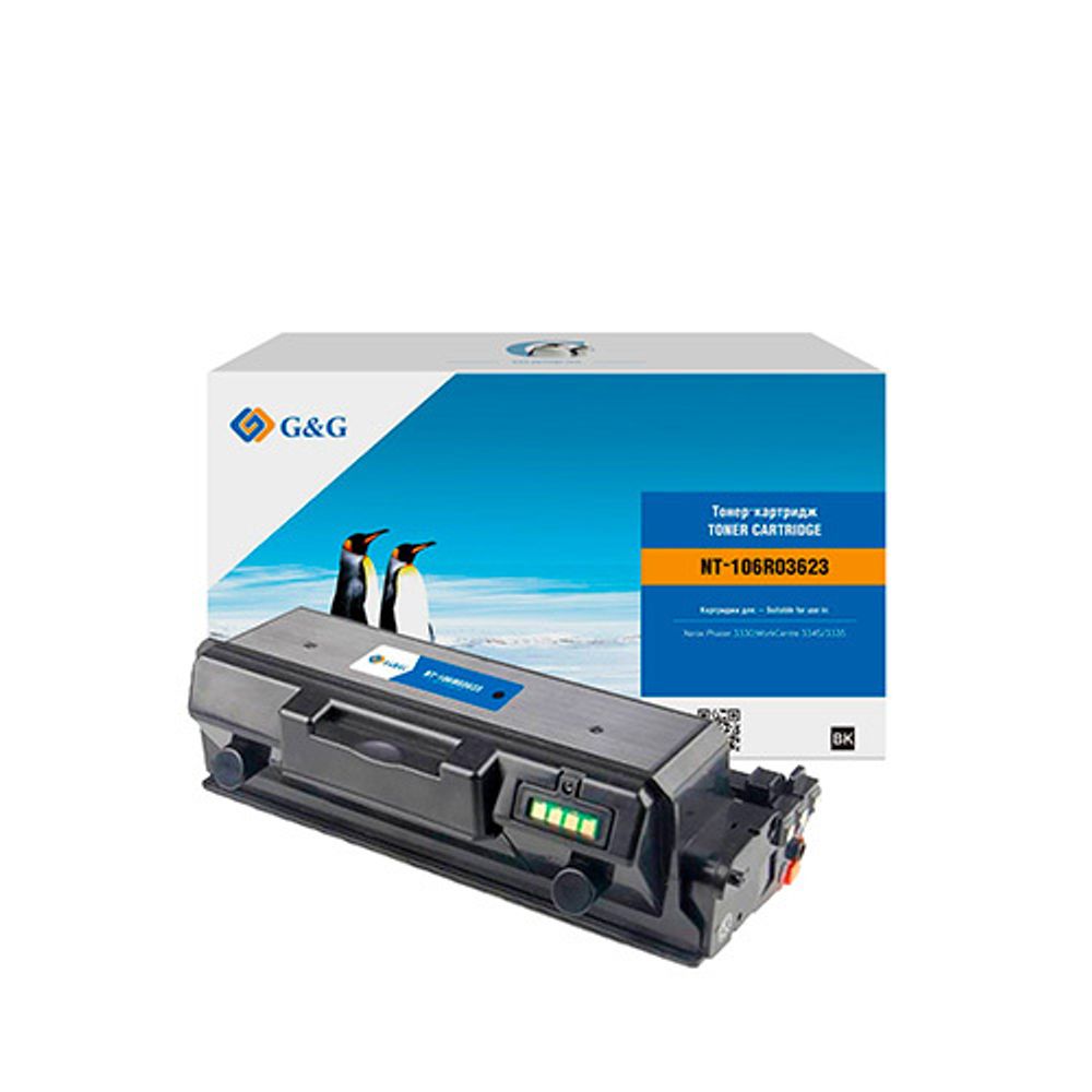 Тонер-картридж G&amp;G, аналог Xerox 106R03624/106R03623 для Phaser 3330, WorkCentre 3335, 3345 (15k)