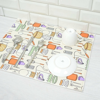 Коврик для сушки посуды 38*50см, полиэстер, микс NNKS5