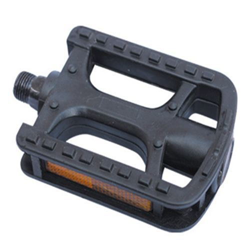 Педали пластик с шарик. подш. с отражат. резьба 1/2" (50) черные