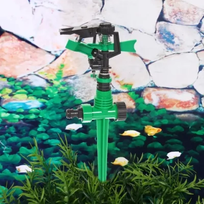 Разбрызгиватель «Грин» на колышке, импульсный, круговой, 30см, б/с ДоброСад