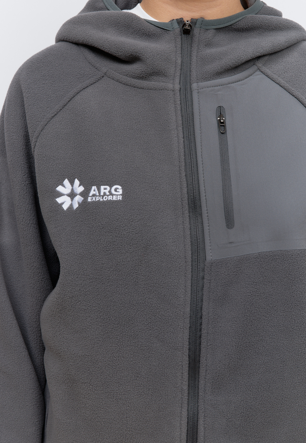 Флисовая кофта на замке ARGYMAQ EXPLORER GREY