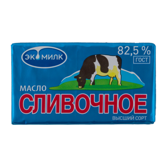 Масло сливочное Экомилк 82,5% 450 г