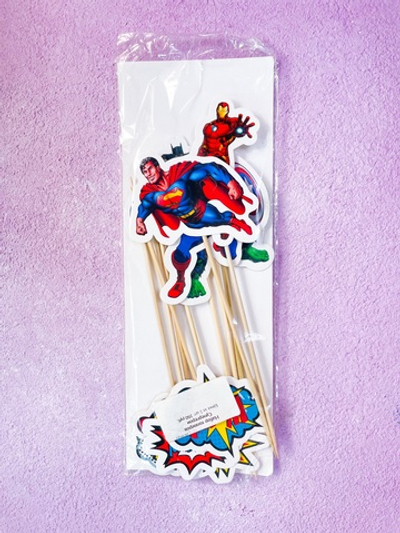 Набор топперов Супергерои