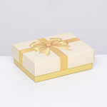 Подарочная коробка сборная "Золотой бант" 16,5 х 12,5 х 5,2 см