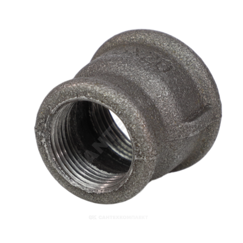 Муфта переходная чугун Ду 25х20 (1"х3/4") ВР Fittex