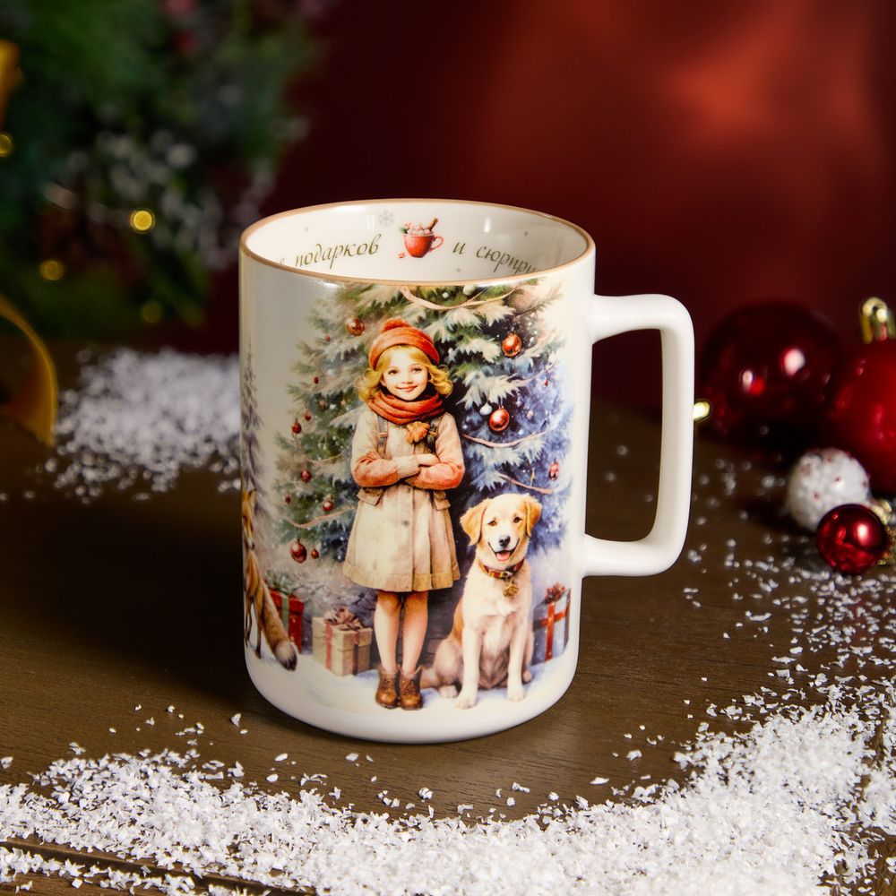 КРУЖКА LEFARD "ВРЕМЯ ПОДАРКОВ И СЮРПРИЗОВ" 400МЛ