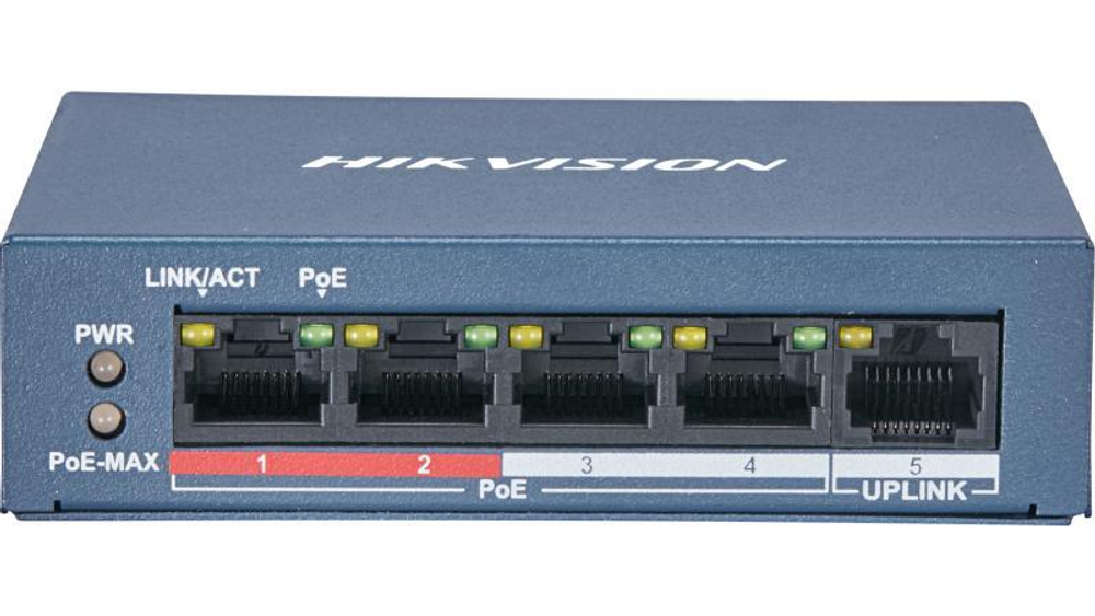 DS-3E0105P-E/M/B  Коммутатор с питанием POE