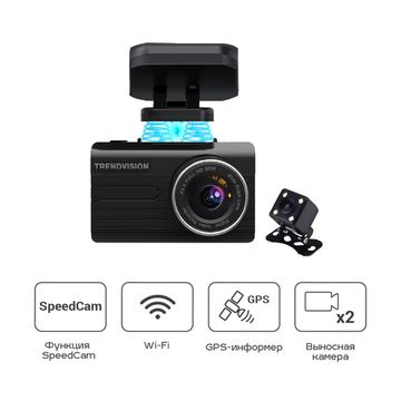 Видеорегистратор с GPS и Wi-Fi TrendVision X1 Max