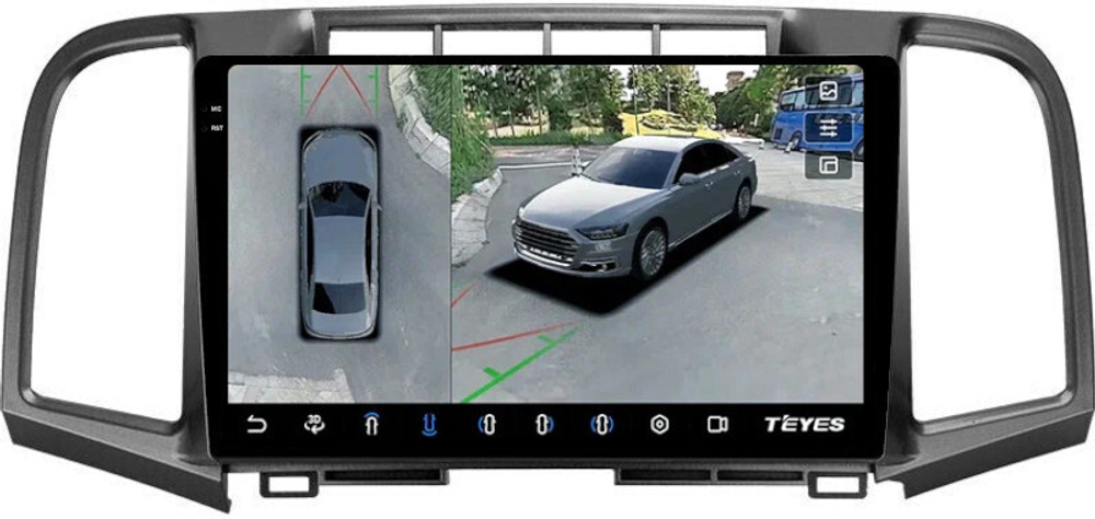 Магнитола для Toyota Venza GV10 2008-2016 (JBL или штатная камера ЗВ) - Teyes CC3-2K-360 на Android 10, 2K QLED, 6Гб+128Гб, CarPlay, 4G SIM-слот, 4 камеры в комплекте