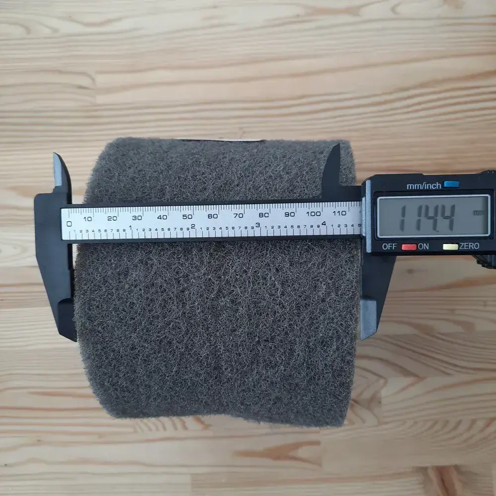 Скотч-брайт 1 м Ultra Fine P1500 темно-серый RoxelPro Шлифовальный войлок