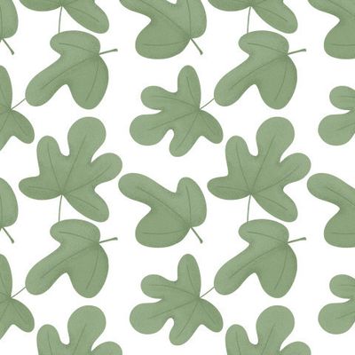 паттерн листьев на белом фоне