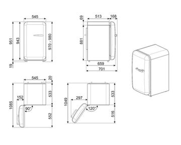 Холодильник Smeg FAB10LDUJ5